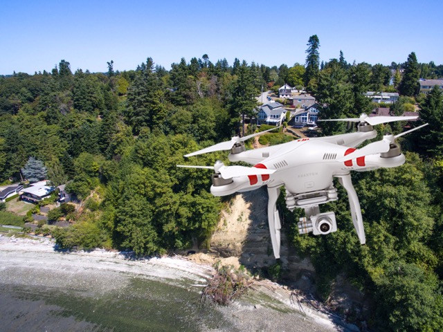 Drone footage for real estate listings